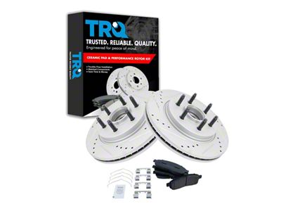 Semi-Metallic Performance 6-Lug Brake Rotor and Pad Kit; Front (04-08 2WD F-150)