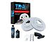 Semi-Metallic Performance 6-Lug Brake Rotor, Pad, Brake Fluid and Cleaner Kit; Front (04-08 4WD F-150)