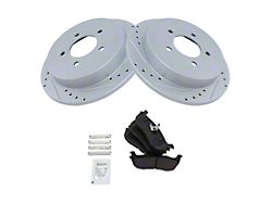 Semi-Metallic Performance 5-Lug Brake Rotor, Pad and Caliper Kit; Rear (97-03 F-150)