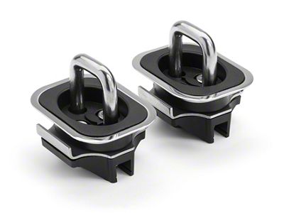 Shorty Flush Fit Retractable Tie Down Anchors; Set of Two (01-14 F-150 w/ 5-1/2-Foot Bed)