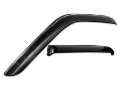 Tape-Onz Sidewind Deflectors; Front and Rear; Smoke (15-20 F-150 SuperCab)