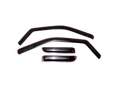 Side Window Deflectors; Smoked (15-20 F-150 SuperCab)