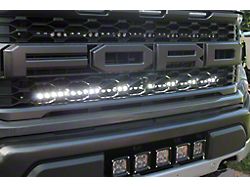 Single 40-Inch Amber LED Light Bar with Grille Mounting Brackets (21-23 F-150 Raptor)