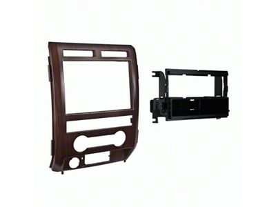 Single/Double Din Radio Installation Kit; Ash Satin (09-10 F-150 w/o Navigation)