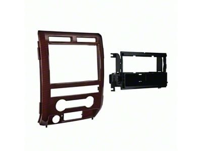 Single/Double Din Radio Installation Kit; Curly Maple (09-10 F-150 w/o Navigation)