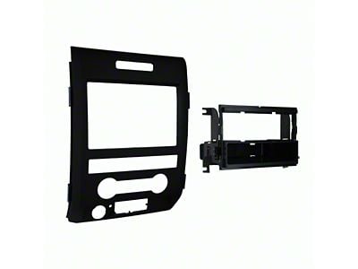 Single/Double Din Radio Installation Kit; Matte Black (09-14 F-150 w/o Navigation)