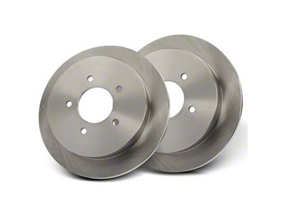 Solid 5-Lug Rotors; Rear Pair (1999 F-150 w/ Rear Disc Brakes)