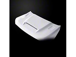 SSK Style Ram Air Hood; Unpainted (21-25 F-150, Excluding Raptor & Tremor)