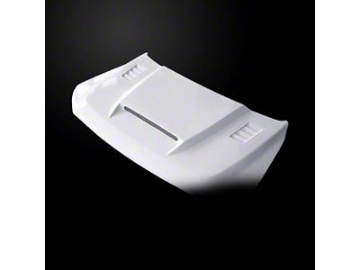 SSK Style Ram Air Hood; Unpainted (21-24 F-150, Excluding Raptor & Tremor)