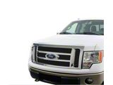 Stainless Steel Billet Upper Overlay Grilles; Black (09-12 F-150 King Ranch, Lariat)