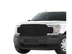 Stainless Steel Billet Upper Replacement Grille; Black (18-20 F-150, Excluding Raptor)