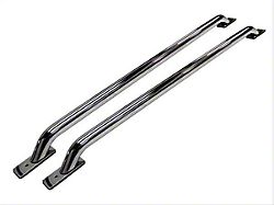 Go Rhino Stake Pocket Bed Rails; Chrome (97-14 F-150 Styleside w/ 6-1/2-Foot Bed)