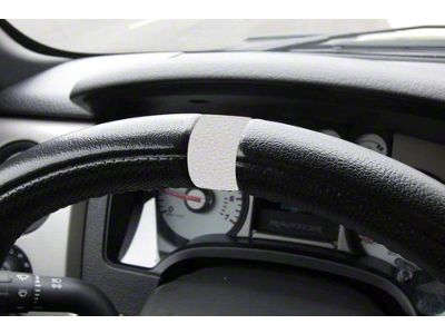 Steering Wheel 12 O'Clock Vinyl Stripe; Matte Black (17-20 F-150 Raptor)