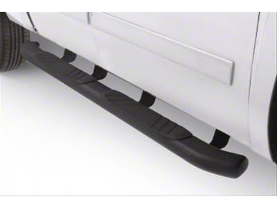 5-Inch Oval Bent Nerf Side Step Bars; Black (15-20 F-150 SuperCrew)
