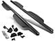 3-Inch Round Extended Side Step Bars; Matte Black (15-20 F-150 SuperCab)