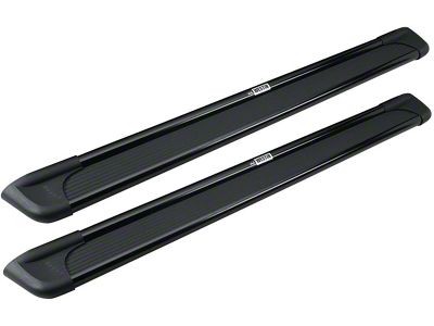 Sure-Grip Running Boards; Black Aluminum (09-14 F-150 SuperCrew)