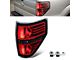 Tail Light; Black Housing; Red Lens; Passenger Side (09-14 F-150 Styleside)