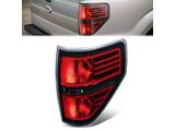 Tail Light; Black Housing; Red Lens; Passenger Side (09-14 F-150 Styleside)