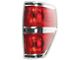 Tail Light; Chrome Housing; Red/Clear Lens; Passenger Side (09-14 F-150 Styleside)