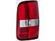 Tail Light; Chrome Housing; Red Lens; Driver Side (04-08 F-150 Styleside)