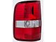 Tail Light; Chrome Housing; Red Lens; Driver Side (04-08 F-150 Styleside)