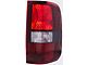 Tail Light; Chrome Housing; Red Lens; Passenger Side (04-08 F-150 Styleside)