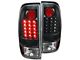 V2 LED Tail Lights; Matte Black Housing; Clear Lens (97-03 F-150 Styleside Regular Cab, SuperCab)