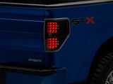 Full LED Tail Lights; Black Housing; Clear Lens (09-14 F-150 Styleside)