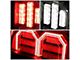 Tron Style LED Tail Lights; Black Housing; Clear Lens (15-17 F-150 w/ Factory Halogen Non-BLIS Tail Lights)