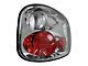 Tail Lights; Chrome Housing; Clear Lens (01-03 F-150 Flareside)