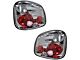 Tail Lights; Chrome Housing; Clear Lens (01-03 F-150 Flareside)