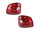 Tail Lights; Chrome Housing; Red/Clear Lens (97-00 F-150 Flareside)