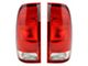 Tail Lights; Chrome Housing; Red Lens (97-03 F-150 Styleside Regular Cab, SuperCab)