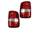 Tail Lights; Chrome Housing; Red Lens (04-08 F-150 Styleside)