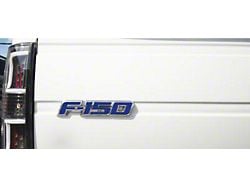 Tailgate Emblem Insert Letters; Textured Blue (09-14 F-150)