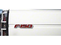 Tailgate Emblem Insert Letters; Textured Red (09-14 F-150)