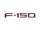 Tailgate Emblem Overlays; Rapid Red (21-24 F-150 w/ Tailgate Applique)