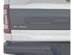 Tailgate Emblem Overlays; Raw Carbon Fiber (21-25 F-150 w/ Tailgate Applique)