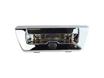 Tailgate Handle with Backup Camera Opening and without Lock Provision; Chrome (15-17 F-150)