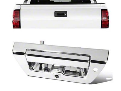 Tailgate Handle Cover with Backup Camera and Keyhole; Chrome (15-20 F-150)