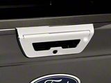 Tailgate Handle Cover; Chrome (18-19 F-150 w/ Backup Camera & LED Light)