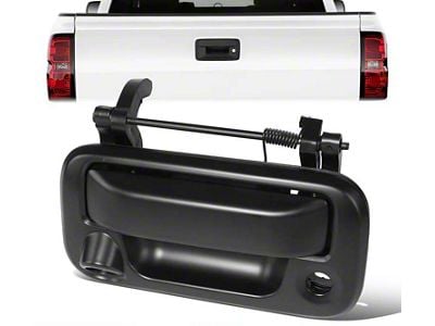 Tailgate Handle with Keyhole Opening; Primered Black (04-14 F-150)