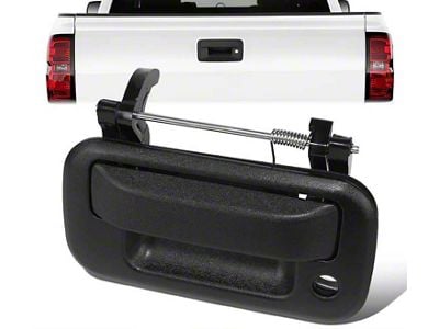 Tailgate Handle with Keyhole Opening; Textured Black (04-14 F-150)