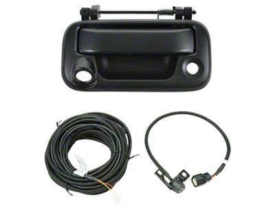 Tailgate Handle with Backup Camera; Paint to Match Black (08-14 F-150)