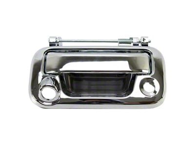 Tailgate Handle with Keyhole and Backup Camera Opening; Chrome (08-14 F-150)