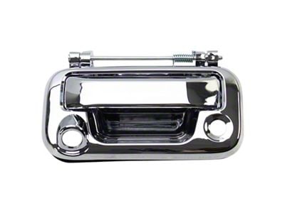 Tailgate Handle with Keyhole and Backup Camera Opening; Chrome (04-14 F-150)