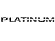 Tailgate Insert Letters; Black/Silver American Flag (18-20 F-150 Platinum)