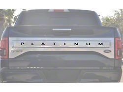 Tailgate Insert Letters; Forged Carbon Fiber (15-17 F-150 Platinum)