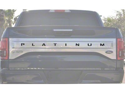 Tailgate Insert Letters; Forged Carbon Fiber (15-17 F-150 Platinum)