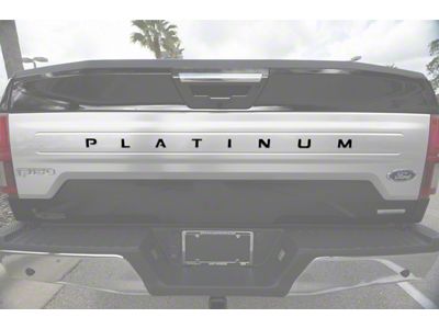 Tailgate Insert Letters; Forged Carbon Fiber (18-20 F-150 Platinum)